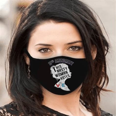 Vote Face Mask Nasty Women Face Mask T 19th Amendment Etsy