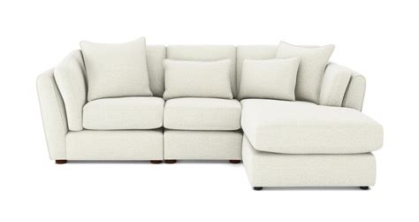 Ada Chenille Right Hand Facing Small Chaise Sofa DFS