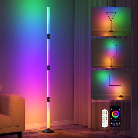 Outon Rgb Corner Floor Lamps For Living Room W Lm Bright Modern