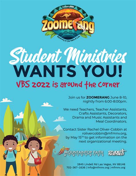 ZOOMERANG-VBS 2022 - Mountaintop Faith Ministries