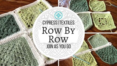 Row By Row Join As You Go Jayg Joining Motifs For Blanket Crochet