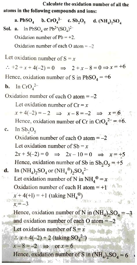 How To Find Oxidation Number Of An Element And Difference Between Valency And Oxidation Number