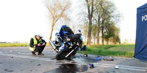 Tragedia na drodze Nie żyje motocyklista FOTY