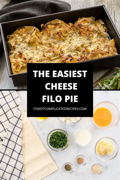 Cheese and Herb Filo Pie - It's Not Complicated Recipes