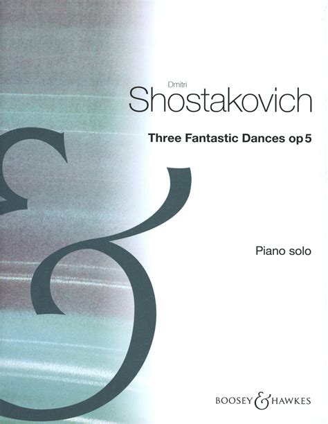 Shostakovich Three Fantastic Dances Op 5 Ficks Music