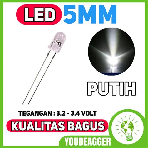 Jual Led 5mm Putih Super Bright Shopee Indonesia