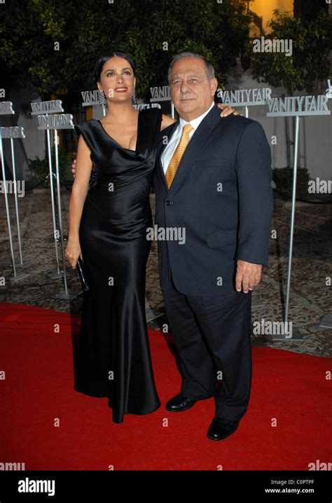 Salma Hayek And Her Father Sami Hayek Vanity Fair Magazine Party