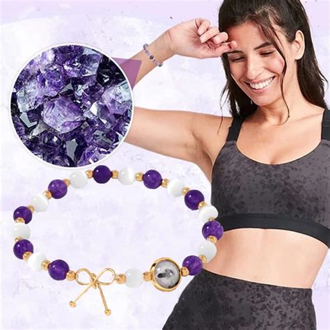 Natural Moonstone Amethysts Bracelet For Weight Loss Amethyst Body