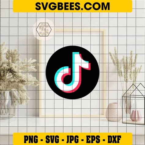 Tiktok Icon Svg Cut Files Svgbees