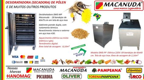 PÓLEN MÁQUINA PROFISSIONAL MACANUDA PRA DESIDRATAR CIMM