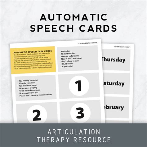 Automatic Speech Cards – Therapy Insights