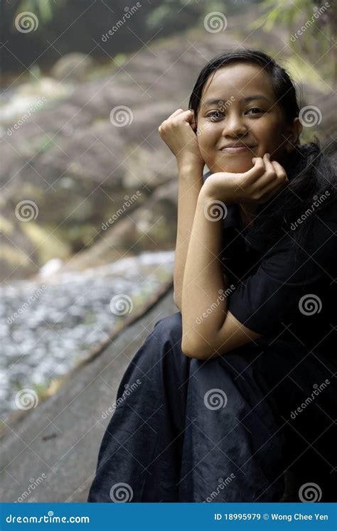 Smiling Asian Malay Teen Stock Image Image Of Asian 18995979