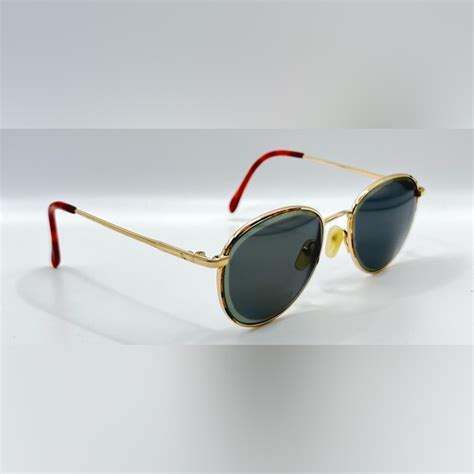 Charmant | Accessories | Vintage Charmant 800 Gold Oval Sunglasses ...