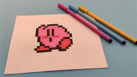 Pixel Art Comment Dessiner Kirby How To Draw Kirby Youtube