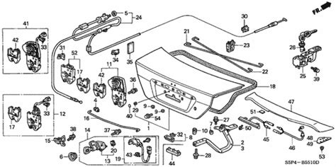 Trunk Lid For 2003 Honda Civic Oem Parts Online