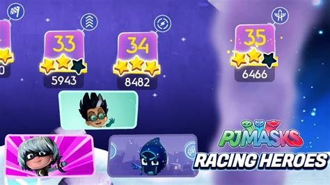 Pj Masks Racing Heroes Complete All 35 Stage Youtube