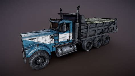 Kenworth W900A Dump Truck - 3D Model by Veaceslav Condraciuc