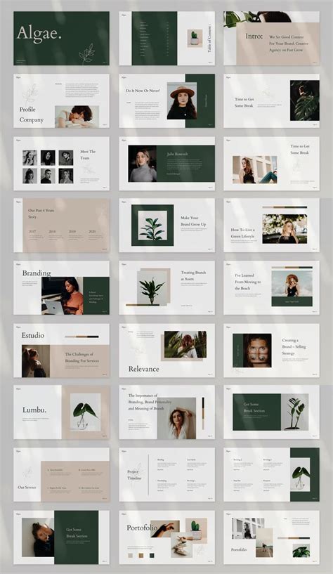 Elegant powerpoint template 35 clean slides – Artofit