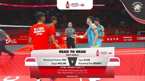 BWF World Tour Finals 2023 Alfian Ardianto INA Vs Fikri Maulana