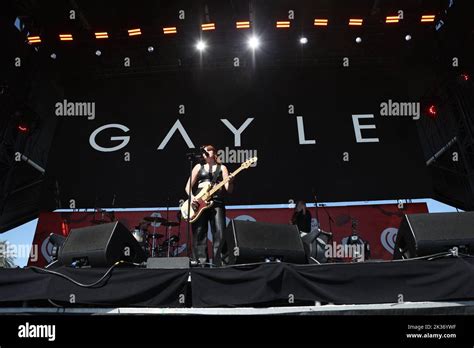 Las Vegas United States 24th Sep 2022 Gayle Performs On Stage During The Iheartradio Music