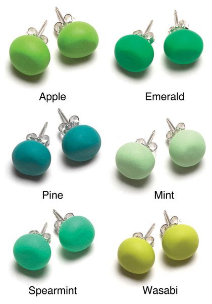 Emily Green Stud Earrings