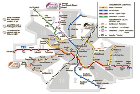 Harta Metrorex Noua Harta Fizica