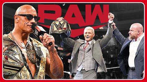 The Rock Amenaza A Cody Rhodes Wwe Raw De Abril Del Resumen