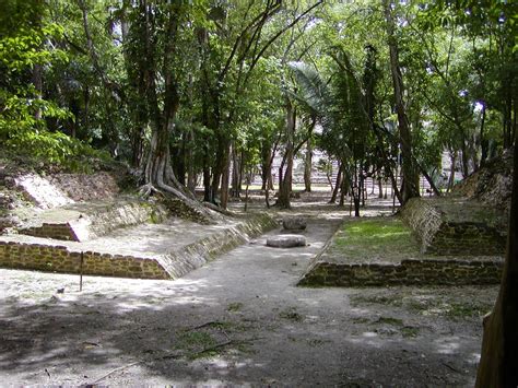 Las ruinas de Lamanai, cocodrilo sumergido en maya yucateco, se ...