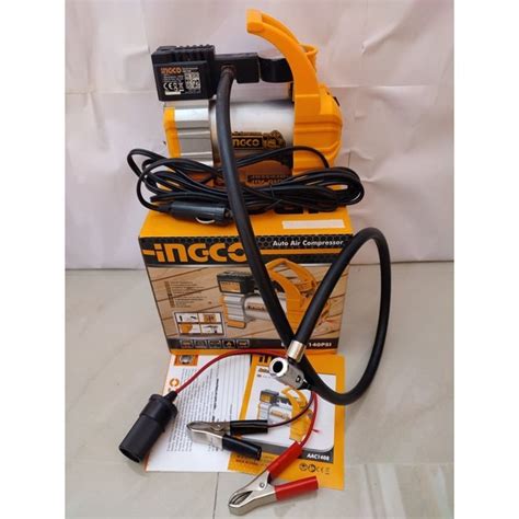 INGCO 12V 140 PSI Portable Auto Air Compressor AAC1408 Toolz4Industry