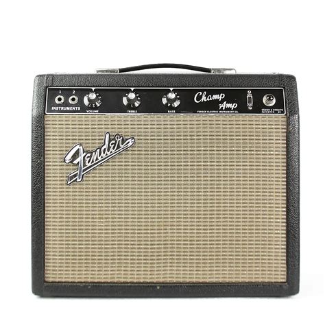 Fender Black Panel Champ 6 Watt 1x8 Guitar Combo 1964 1967 Reverb