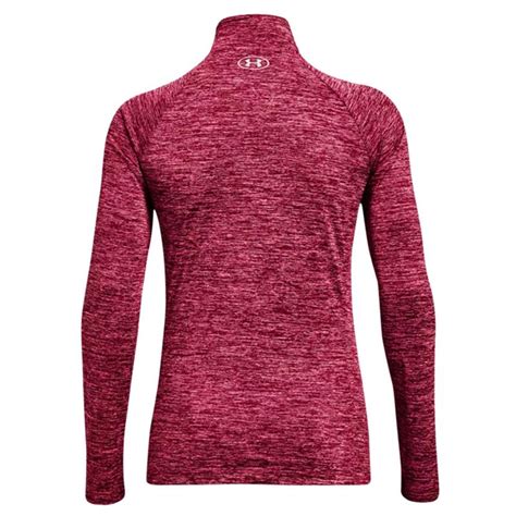 Under Armour Womens Ua Tech Twist 1 2 Zip Golf Top Black Rose Pink