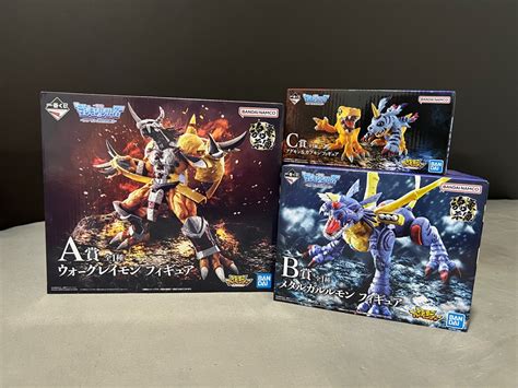 Kuji Digimon Ultimate Evolution Wargreymon Metal Garurumon Agumon