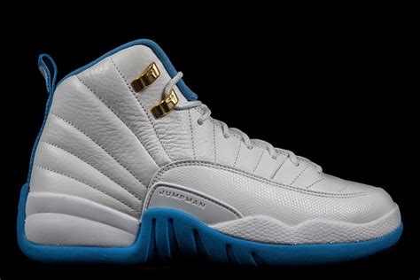 Air Jordan 12 GS White Metallic Gold University Blue - Sneaker Bar Detroit