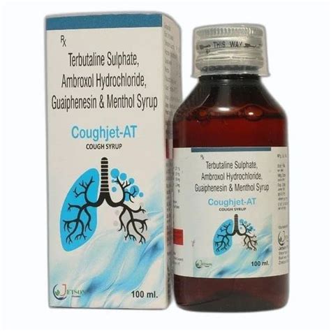 Terbutaline Sulphate Ambroxol Hydrochloride Guaiphenesin Menthol Syrup