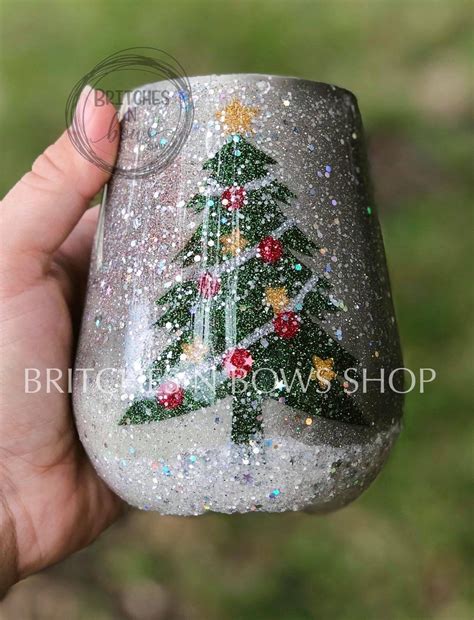 Original Snow Globe Tumbler Glow In The Dark Option Etsy