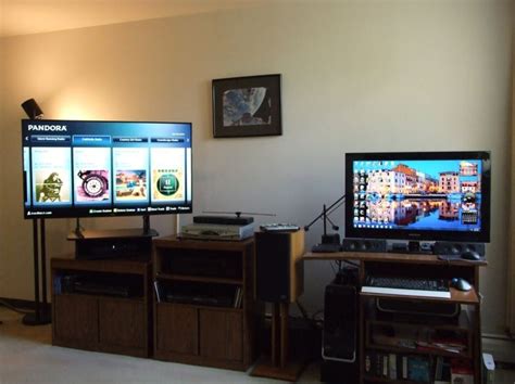 Updated SetUp - Purchased a 50in. Samsung Smart TV. Made the 32in. Samsung TV my new computer ...