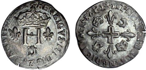 France Henri III 1574 1589 Double Sol parisis du Dauphiné 1582 Z