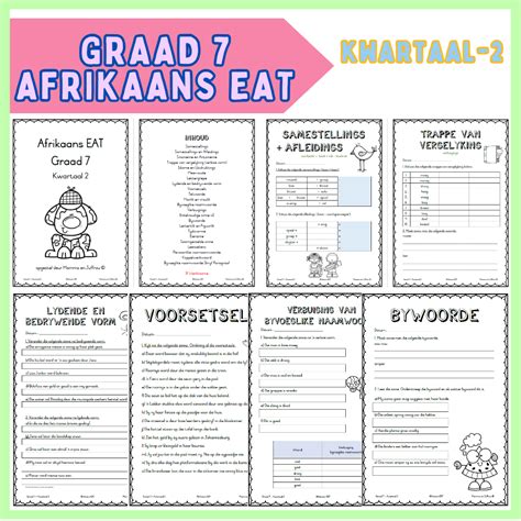 Graad 7 Afrikaans EAT Kwartaal 2 Werkboekie Teacha