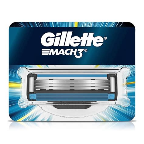 Cartucho De Rastrillo Gillette Mach Con Hojas Para Rasurar Al Ras