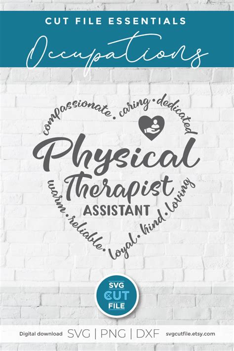 Physical Therapist Assistant Svg Physical Therapy Assistant Svg Pta