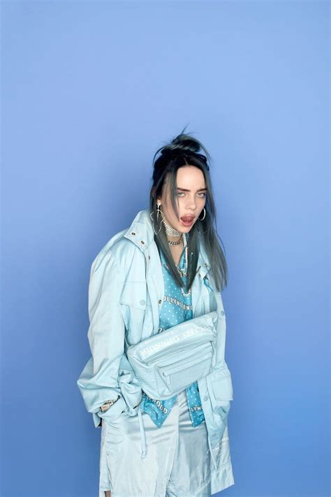 Billie Eilish Blue Hair Wallpaper