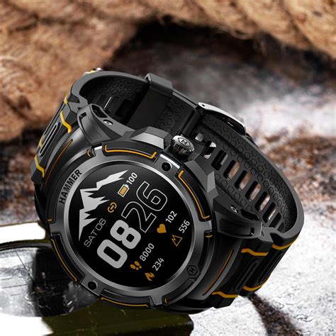 HAMMER Watch Plus Smartwatch Robust Und IP68 Wasserdicht