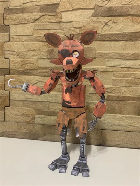 Foxy the fox papercraft FNaF 1 by coolskeleton953 on DeviantArt
