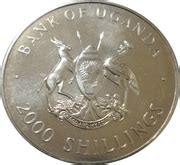 2000 Shillings Golden Wedding Copper Nickel Uganda Numista