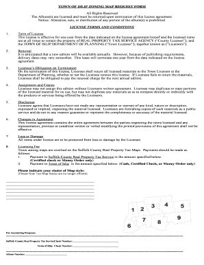 Fillable Online Town Of Islip Zoning Map Request Form Fax Email Print