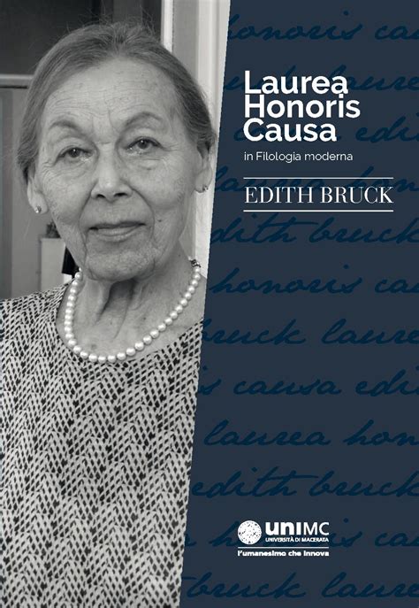 Laurea Honoris Causa In Filologia Moderna A Edith Bruck