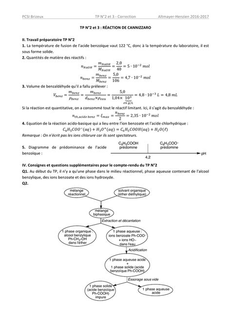 Extraction De Lacide Benzoique Dune Phase Aqueuse