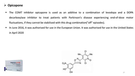 Anti Parkinsonian Drugs Medicinal Chemistry Ppt