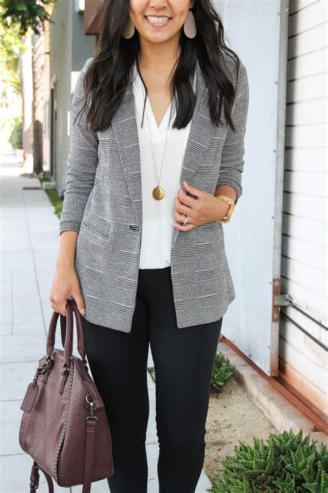 Two Ways To Wear A Plaid Blazer Casual And Work