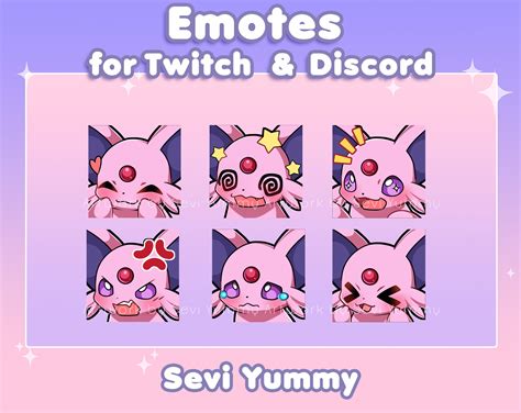 Espeon Emotes Pokemon Twitch Discord Etsy